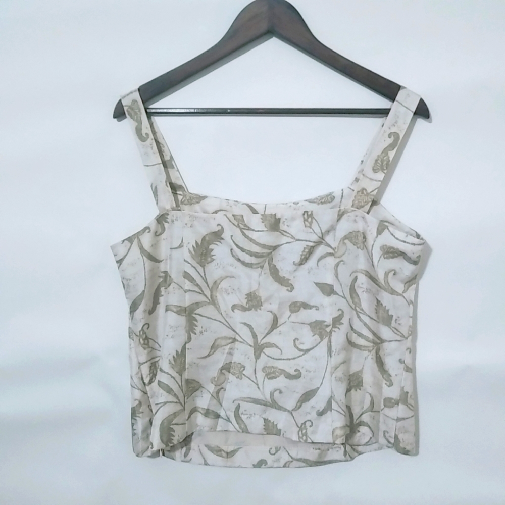 Virgo 12 Taupe Strapped Lined Top